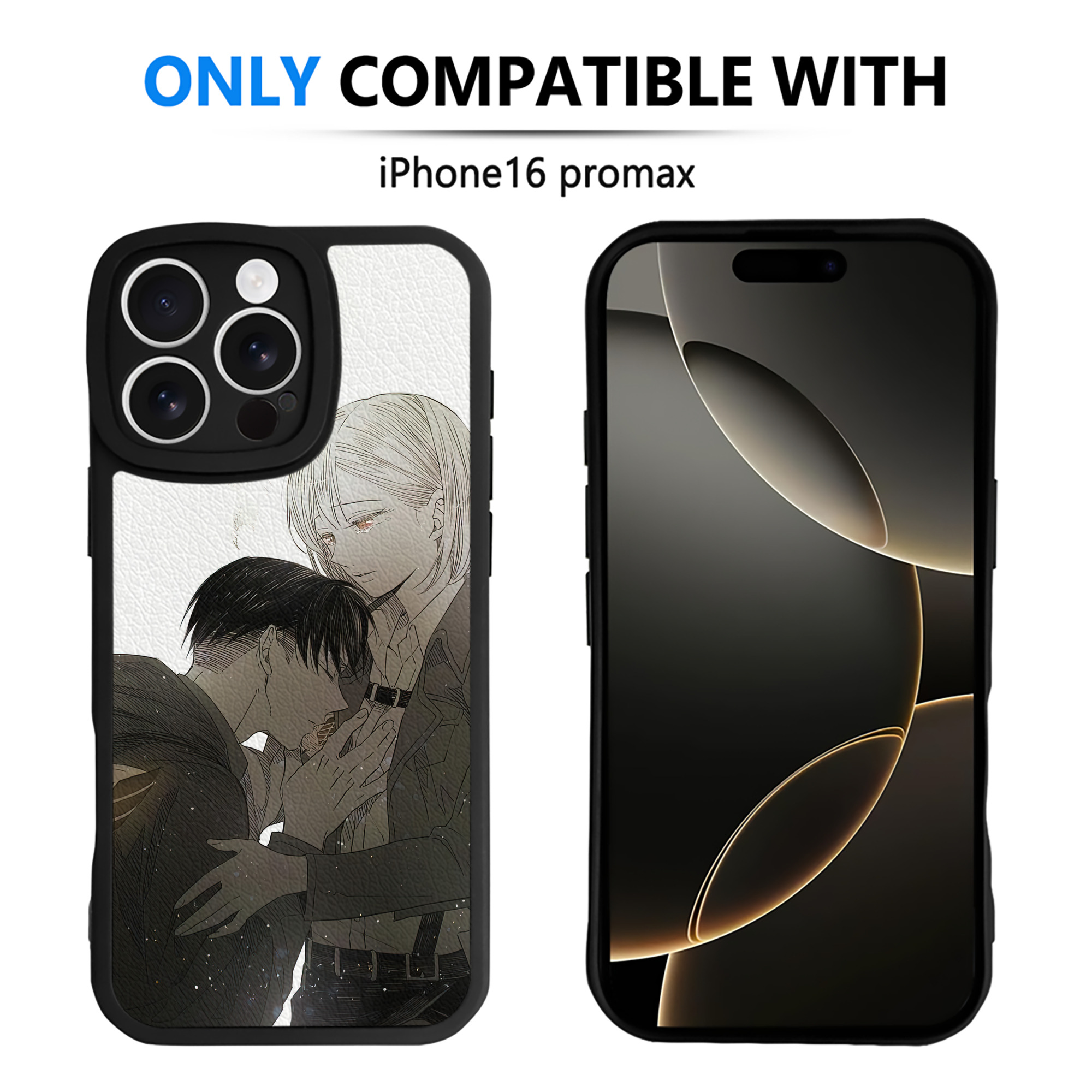 （画像用） 進撃の巨人 Attack on Titan 【iPhone 16シリーズ対応】シリコンスマホケース（レザー調） 材質：シリコン